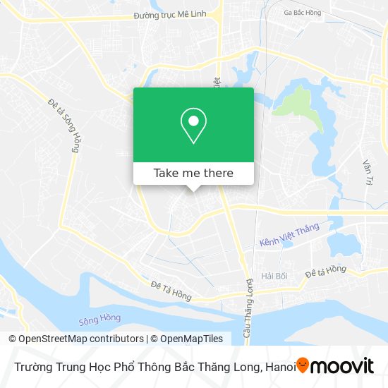 Trường Trung Học Phổ Thông Bắc Thăng Long map