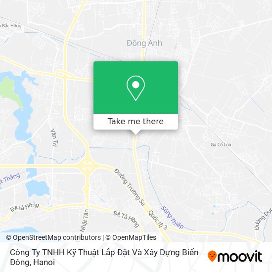 Công Ty TNHH Kỹ Thuật Lắp Đặt Và Xây Dựng Biển Đông map