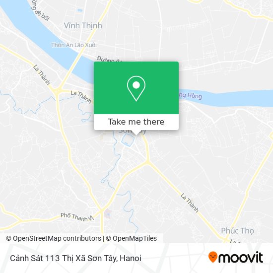 Cảnh Sát 113 Thị Xã Sơn Tây map