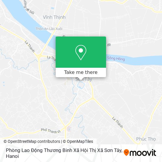 Phòng Lao Động Thương Binh Xã Hội Thị Xã Sơn Tây map