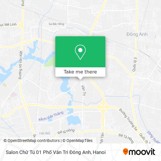 Salon Chử Tú 01 Phố Vân Trì Đông Anh map
