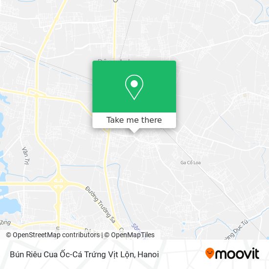 Bún Riêu Cua Ốc-Cá Trứng Vịt Lộn map