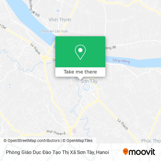 Phòng Giáo Dục Đào Tạo Thị Xã Sơn Tây map