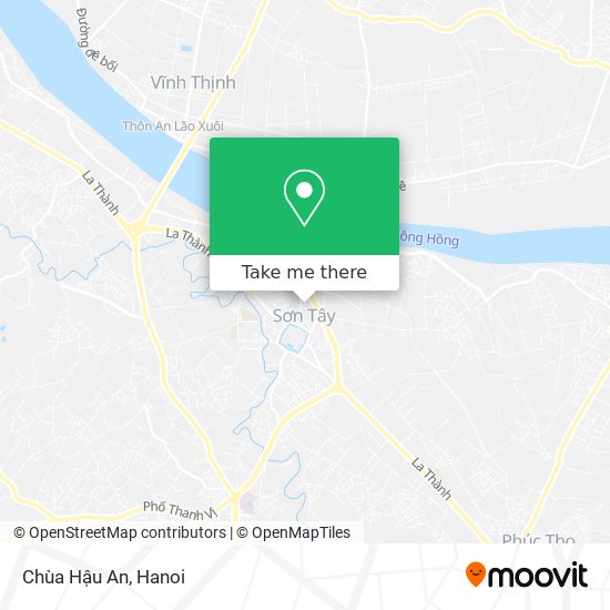 Chùa Hậu An map