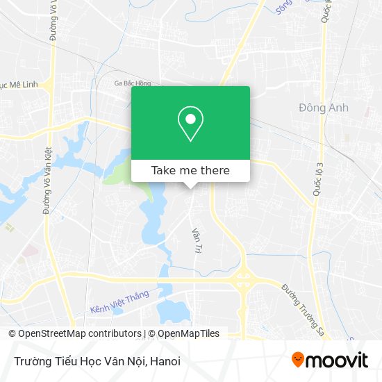 Trường Tiểu Học Vân Nội map