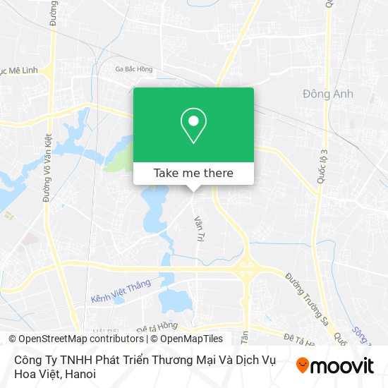 Công Ty TNHH Phát Triển Thương Mại Và Dịch Vụ Hoa Việt map