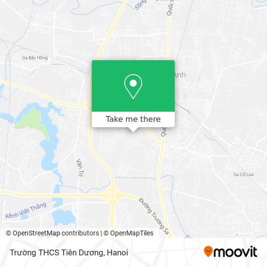 Trường THCS Tiên Dương map