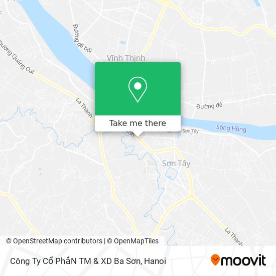 Công Ty Cổ PhầN TM & XD Ba Sơn map