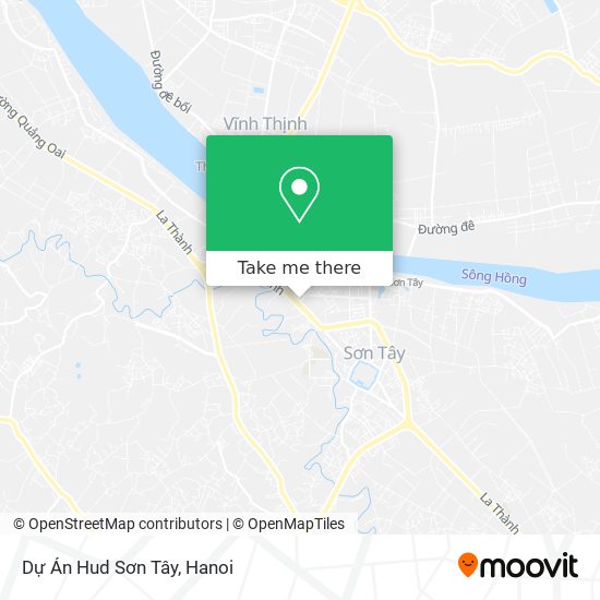 Dự Án Hud Sơn Tây map