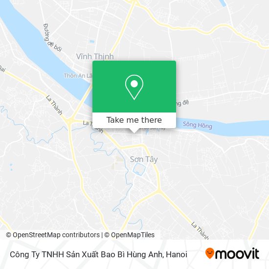 Công Ty TNHH Sản Xuất Bao Bì Hùng Anh map