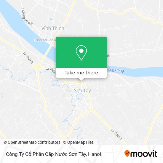 Công Ty Cổ Phần Cấp Nước Sơn Tây map