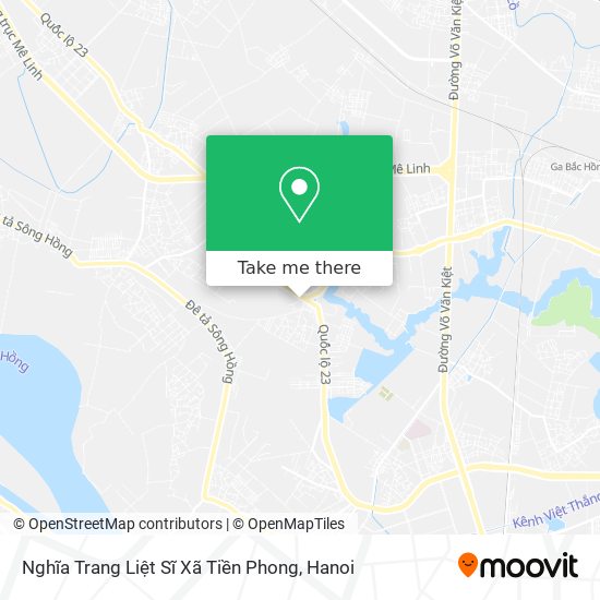 Nghĩa Trang Liệt Sĩ Xã Tiền Phong map