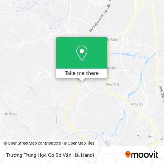 Trường Trung Học Cơ Sở Vân Hà map