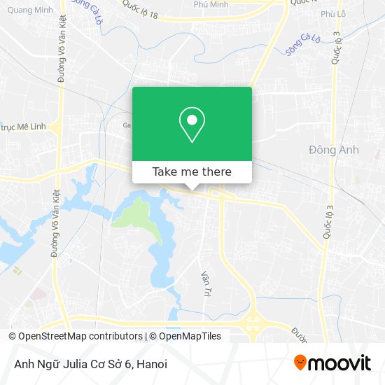 Anh Ngữ Julia Cơ Sở 6 map