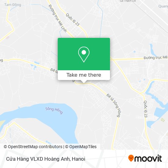 Cửa Hàng VLXD Hoàng Anh map