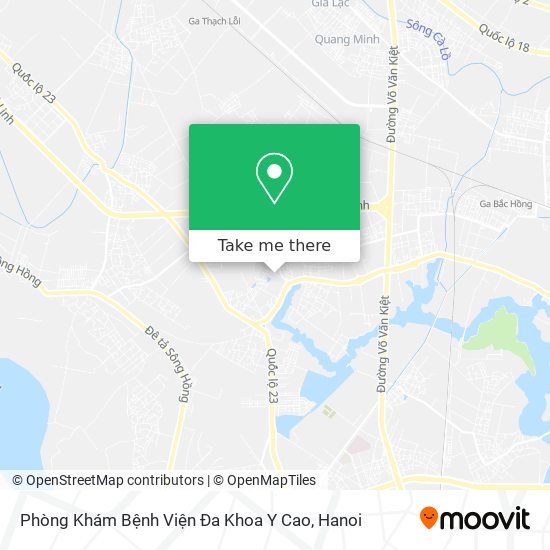 Phòng Khám Bệnh Viện Đa Khoa Y Cao map