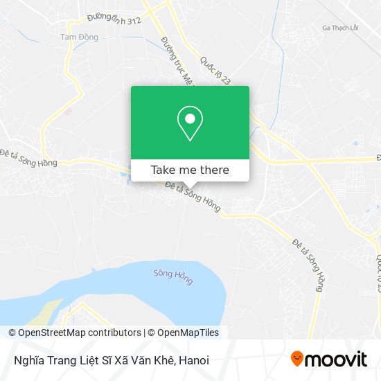 Nghĩa Trang Liệt Sĩ Xã Văn Khê map