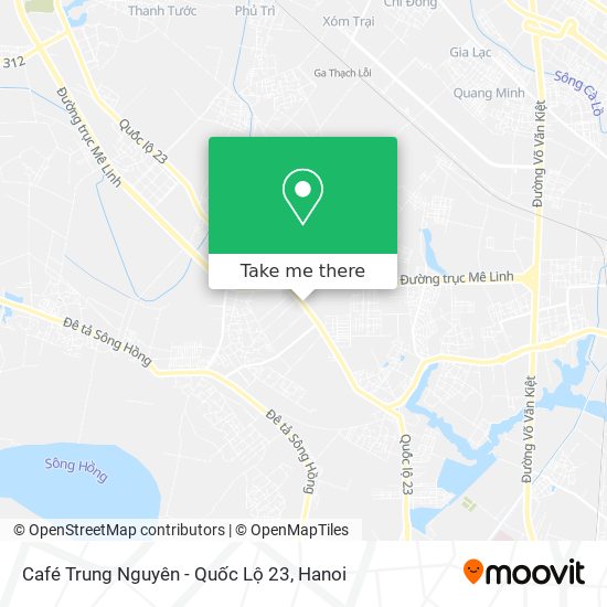 Café Trung Nguyên - Quốc Lộ 23 map