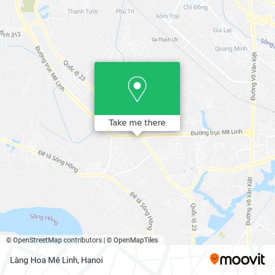 Làng Hoa Mê Linh map