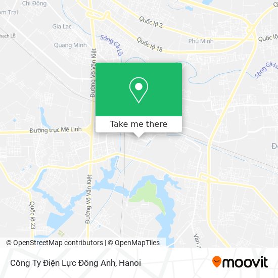 Công Ty Điện Lực Đông Anh map