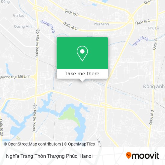 Nghĩa Trang Thôn Thượng Phúc map