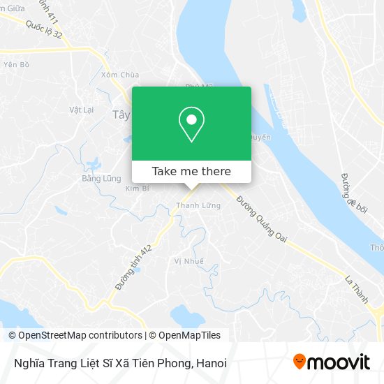 Nghĩa Trang Liệt Sĩ Xã Tiên Phong map