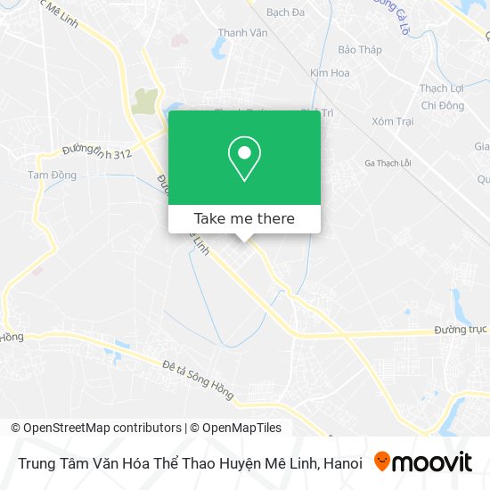 Trung Tâm Văn Hóa Thể Thao Huyện Mê Linh map