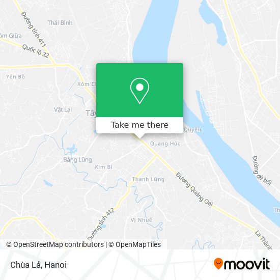 Chùa Lả map