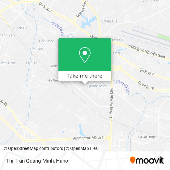Thị Trấn Quang Minh map
