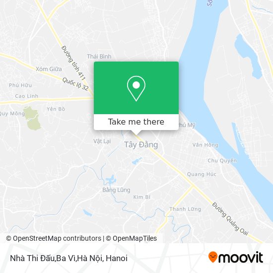 Nhà Thi Đấu,Ba Vì,Hà Nội map