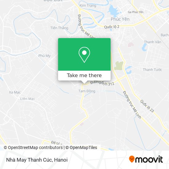 Nhà May Thanh Cúc map