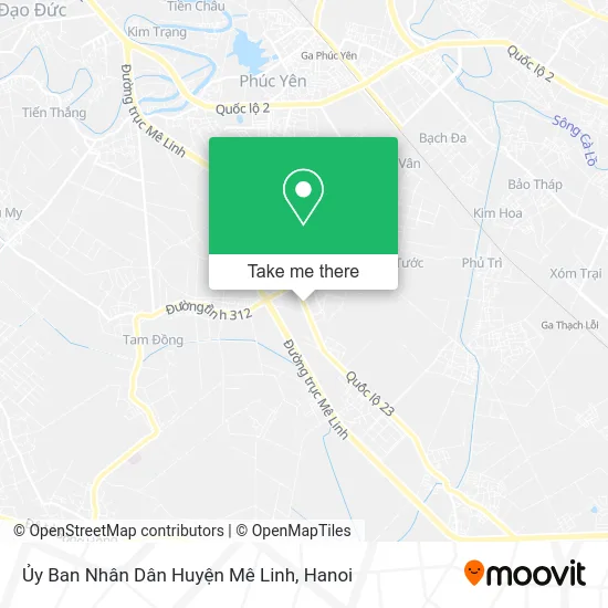 Ủy Ban Nhân Dân Huyện Mê Linh map