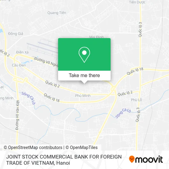 JOINT STOCK COMMERCIAL BANK FOR FOREIGN TRADE OF VIETNAM map