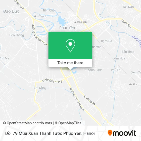 Đồi 79 Mùa Xuân Thanh Tước Phúc Yên map