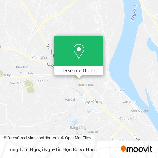 Trung Tâm Ngoại Ngữ-Tin Học Ba Vì map