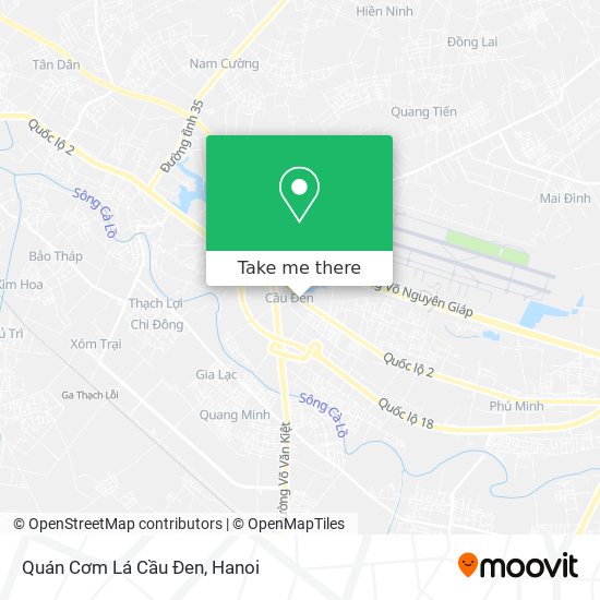 Quán Cơm Lá Cầu Đen map