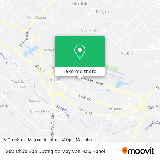 Sửa Chữa Bảo Dưỡng Xe Máy Văn Hậu map