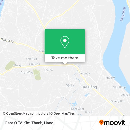 Gara Ô Tô Kim Thanh map