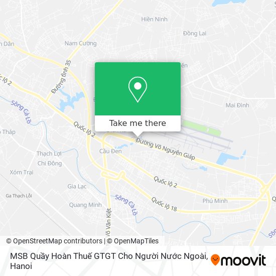 MSB Quầy Hoàn Thuế GTGT Cho Người Nước Ngoài map