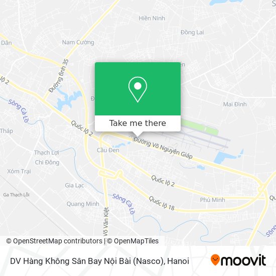 DV Hàng Không Sân Bay Nội Bài (Nasco) map