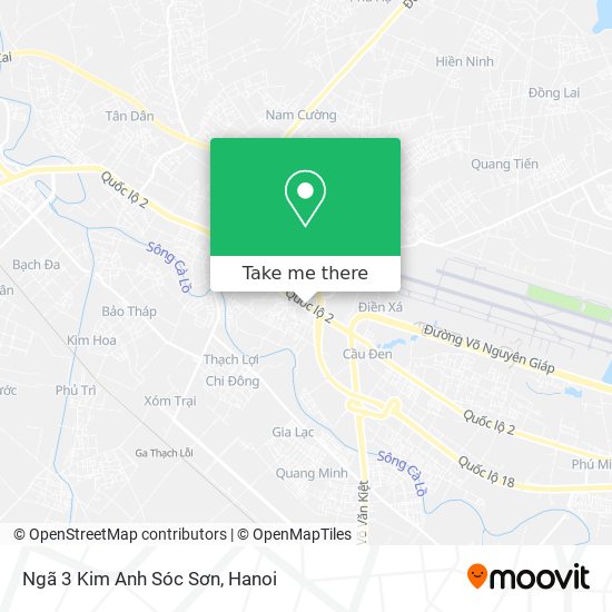 Ngã 3 Kim Anh Sóc Sơn map