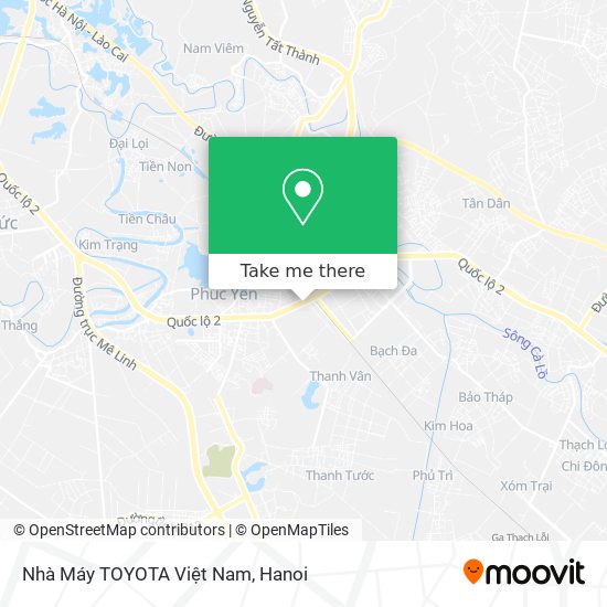 Nhà Máy TOYOTA Việt Nam map
