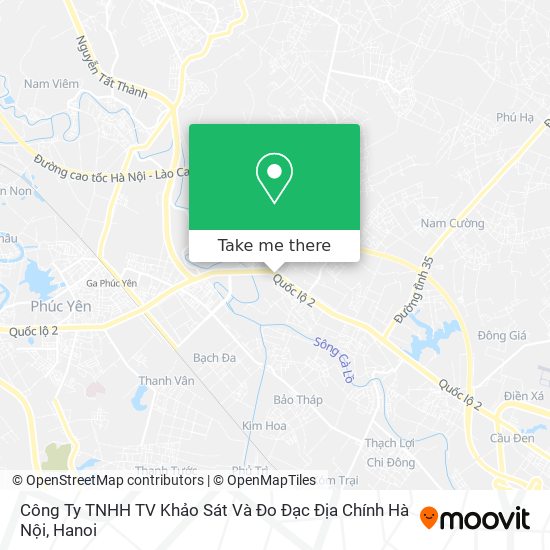 Công Ty TNHH TV Khảo Sát Và Đo Đạc Địa Chính Hà Nội map