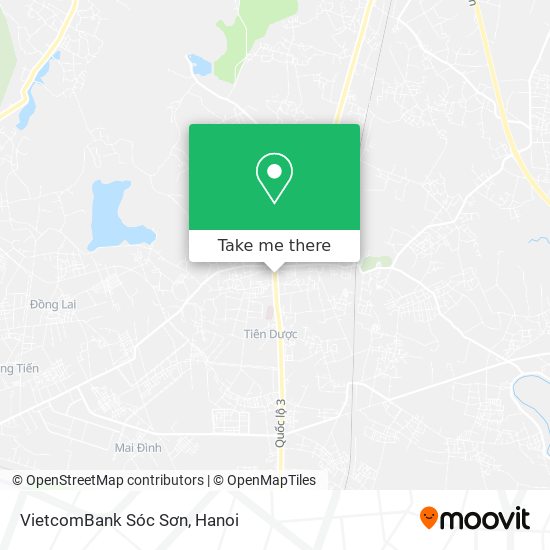 VietcomBank Sóc Sơn map