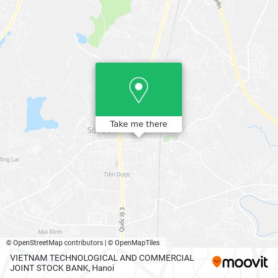 VIETNAM TECHNOLOGICAL AND COMMERCIAL JOINT STOCK BANK map