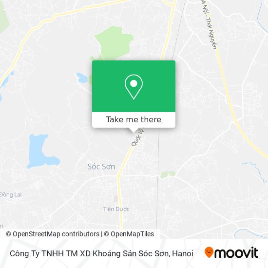 Công Ty TNHH TM XD Khoáng Sản Sóc Sơn map