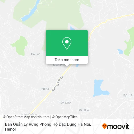Ban Quản Lý Rừng Phòng Hộ Đặc Dụng Hà Nội map
