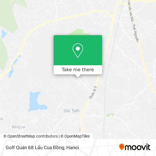 Golf Quán 68 Lẩu Cua Đồng map