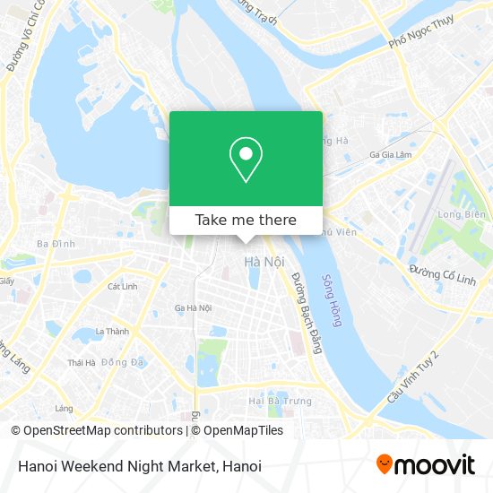 Hanoi Weekend Night Market map