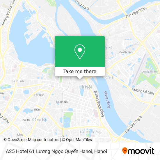 A25 Hotel 61 Lương Ngọc Quyến Hanoi map